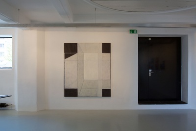 Blick in die Ausstellung "Arthur Salner: Raumbilderwelten" im aut