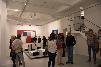 Eröffnung der Ausstellung "Arthur Salner: Raumbilderwelten" am 29. September 2016, Foto © aut