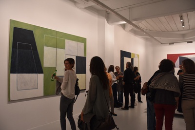 Eröffnung der Ausstellung "Arthur Salner: Raumbilderwelten" am 29. September 2016, Foto © aut