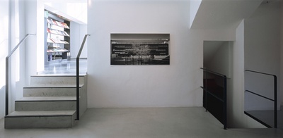 Blick in die Ausstellung "Carl Pruscha: Mein Logbuch"