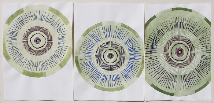 Carmen Müller, Passionsblume, Tempera auf Papier, ­2019