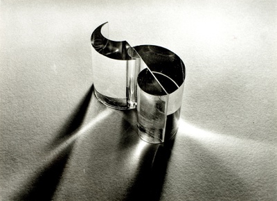 Egon Rainer, 3-teiliges Glasobjekt, 1973