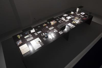 Blick in die Ausstellung "einfach alltäglich" im aut.