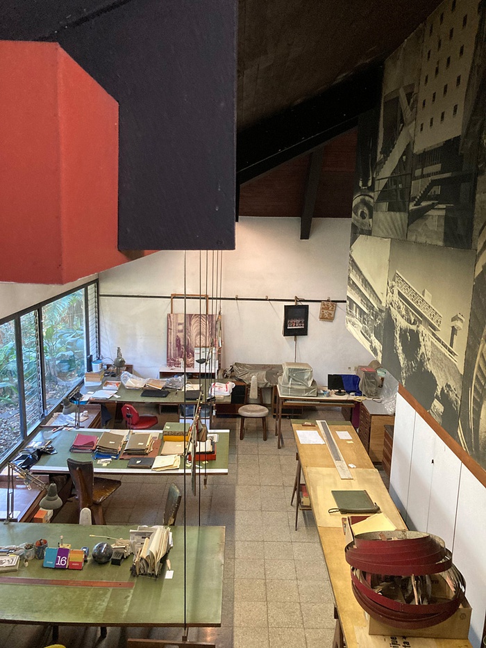 Blick in das noch bestehende Atelier der Architekt:innen in San Salvador