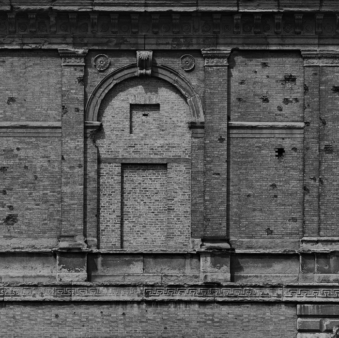 Hans Döllgast, Wiederherstellung der Alten Pinakothek, München, 1946 – 57, Detail Fassade