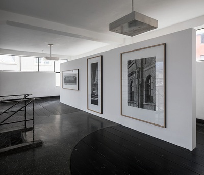 Blick in die Ausstellung "Klaus Kinold: Hans Döllgast und Rudolf Schwarz" im aut