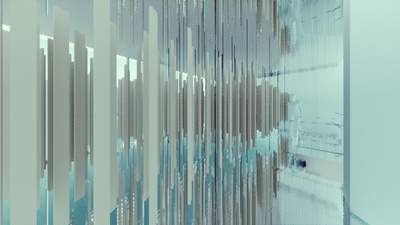 Krater Fajan, Installation „Viel TamTam um Nichts“, Rendering