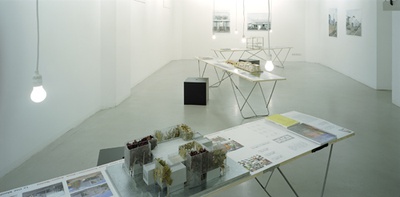 Blick in die Ausstellung "La cité manifeste à Mulhouse"