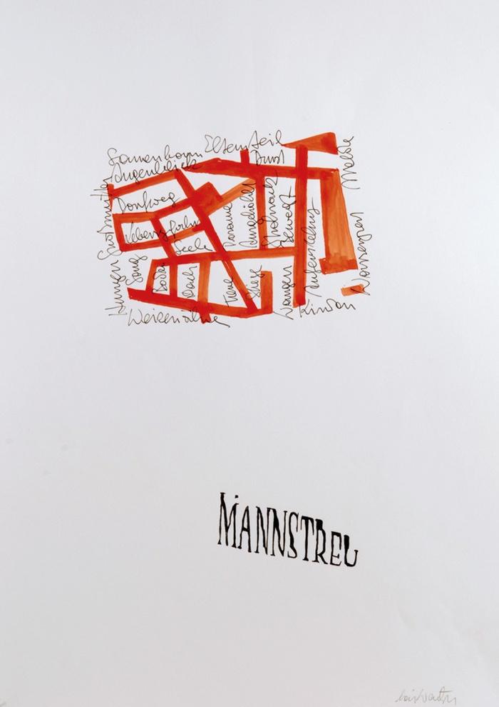 Lois und Franziska Weinberger, Arbeit auf Papier, 2004, 40 x 30 cm