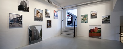 Blick in die Ausstellung "Italomodern" im aut