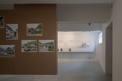 Blick in die Ausstellung "Walter Niedermayr: Koexistenzen" im aut