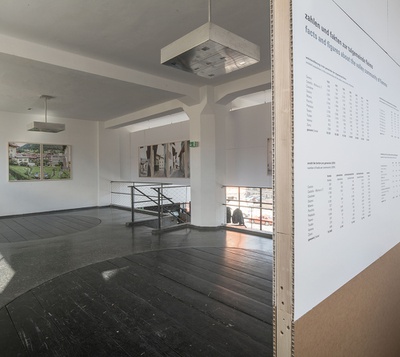 Blick in die Ausstellung "Walter Niedermayr: Koexistenzen" im aut