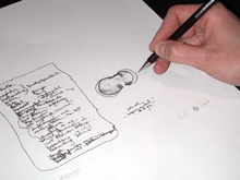 Skizze von Heinz Tesar