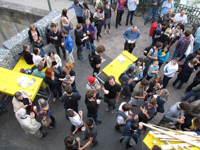 Die stattSTUBE war der zentrale Ort der Architekturtage 2012 in TIrol