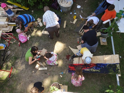 Die stattSTUBE war der zentrale Ort der Architekturtage 2012 in TIrol