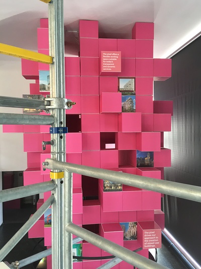 Ausstellungsaufbau "The Language of MVRDV"