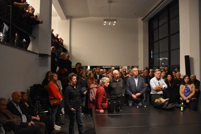 Eröffnung der beiden, im Adambräu gezeigten Ausstellungen "Über Lois Welzenbacher" mit Rainer Köberl