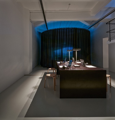 Blick in die Ausstellung "Über Othmar Barth" im aut