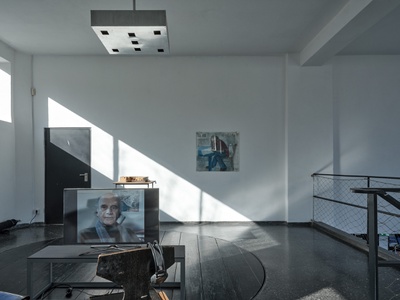 Blick in die Ausstellung "Über Othmar Barth" im aut