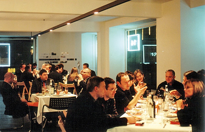 Abendessen im Architekturforum Tirol, 2000