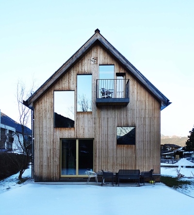 Lobende Erwähnung des Landes Tirol für Neues Bauen 2020: OFFICE.P, Fulpmes, 2015 – 2020 (Architektur: Robert Pfurtscheller/Madritsch Pfurtscheller)