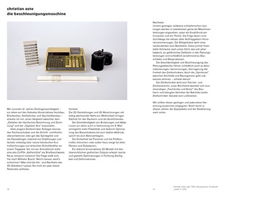 Beitrag von Christian Aste - Die Beschleunigungsmaschine