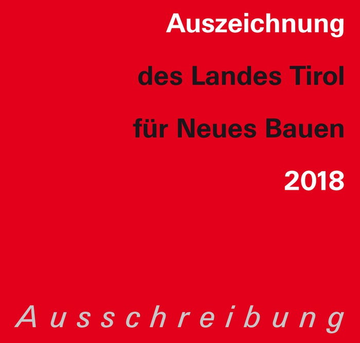 Neues Bauen in Tirol 2018