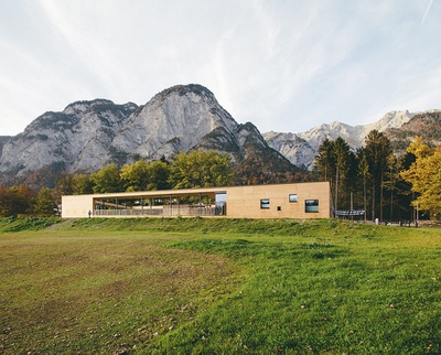 Kindergarten Kranebitten, Innsbruck, 2013 – 2015 (Architektur: reitter_architekten)