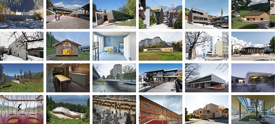 Die 24 zur "Auszeichnung des Landes Tirol für Neues Bauen 2016" nominierten Projekte