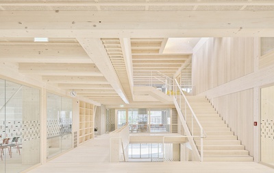 Volksschule „Am Kirchplatz“, Wattens, 2023 – 2026 (Architektur: ARGE STUDIO LOIS & architektin iris reiter)