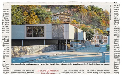 Rendering des Innstraßen-Projekts, abgedruckt im „Kurier“ vom 15. 7. 2023