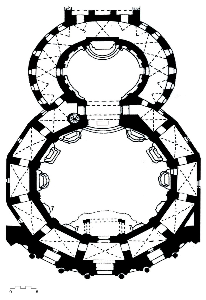 Basilika Ettal, Grundriss