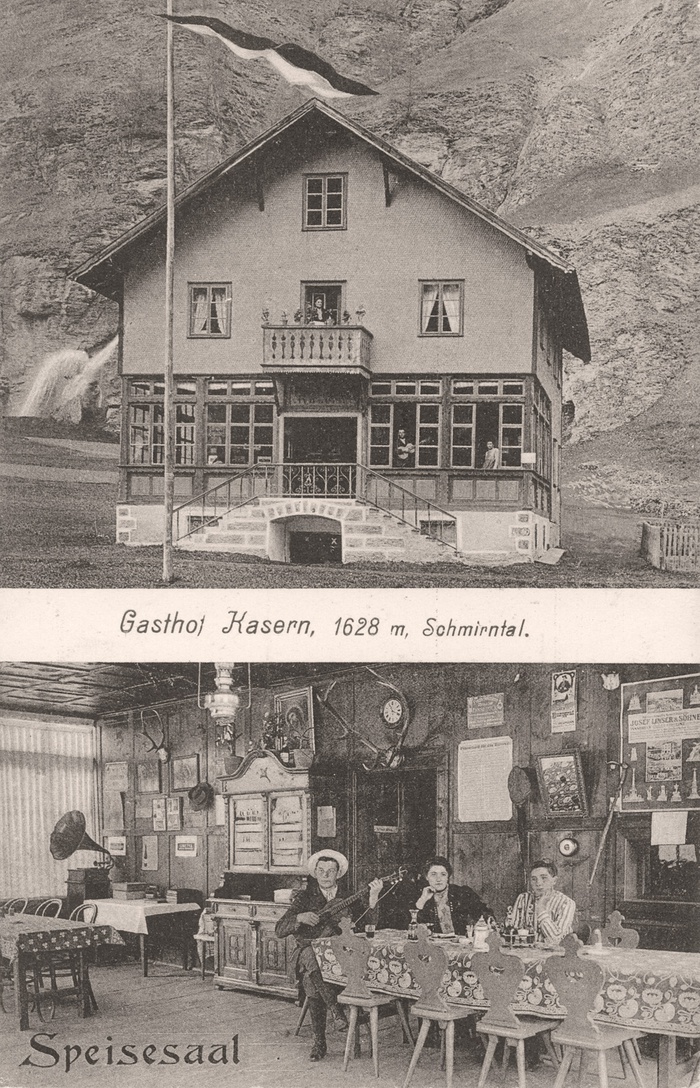 Gasthaus Kasern, historische Postkarte