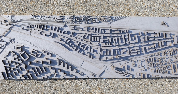 LORENZATELIERS, Gewerbegebiet Mühlau / Arzl in Innsbruck, Modellfoto Vision