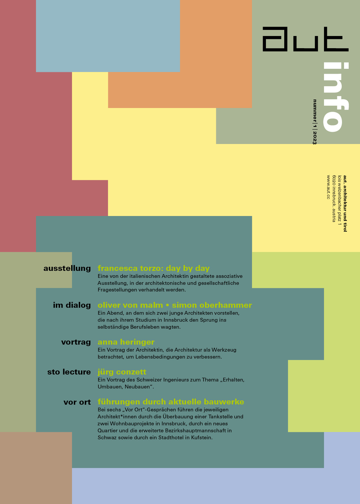 aut: info 1/23 — aut. architektur und tirol