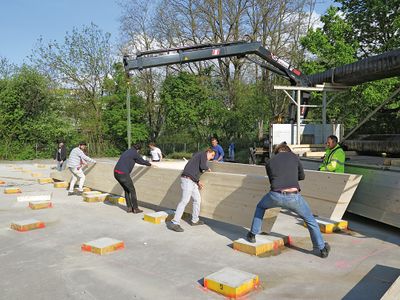 April bis Mai 2015: das bilding entsteht