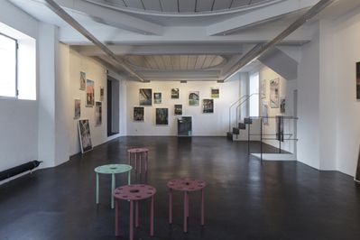 Blick in die Ausstellung "Italomodern 2" im aut