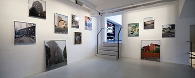 Blick in die Ausstellung "Italomodern" im aut