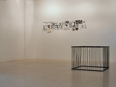 Blick in die Ausstellung "Lois und Franziska Weinberger: Feldarbeit"