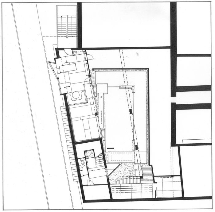 Galerie Elefant, Grundriss (Architektur: Markus Ostertag, 1972)