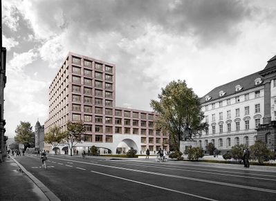 Lehr- und Bürogebäude der Universität Innsbruck, Visualisierung