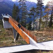 Aussichtsplattform Gachenblick, Fließ; Architektur: columbosnext