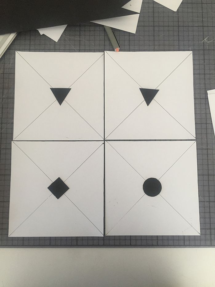 Versuche zur geometrischen Beziehung von primärem und sekundärem System