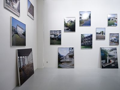 Blick in die Ausstellung "Italomodern" im aut