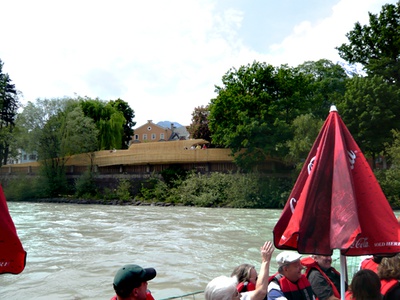 Architektur in Bewegung – Die Stadt vom Inn. Eine Flossfahrt der anderen Art Foto © aut. architektur und tirol