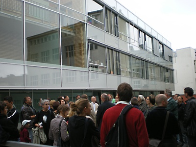 Architektur in Bewegung – Des Bürgers Garten. Führung durch den "Bürgergarten" mit Johann Obermoser Foto © aut. architektur und tirol