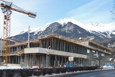 Baustelle 'Q-West', Innsbruck, Architektur: ARGE Reitter-Eck&Reiter