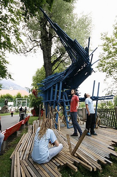 Die neuen Ansichtsexemplare im Waltherpark – Letzte Vorbereitungen für das Konzert im "Stadtelefant"