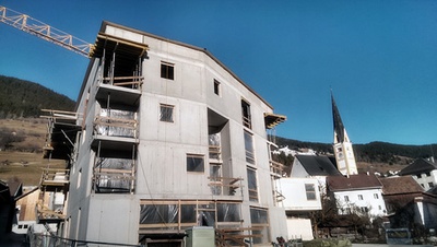 Baustelle Dorfkern Fließ (Arch: Rainer Köberl, Daniela Kröss)