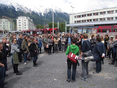 Einer der Höhepunkte – die Brachen- und Leerstandstour „Aus dem Blick“